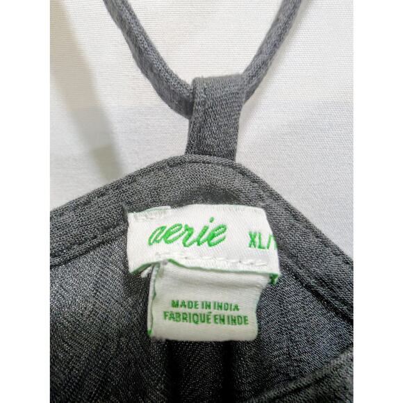 Aerie Black Modal Maxi Slip Dress Women’s XL - Picture 5 of 5